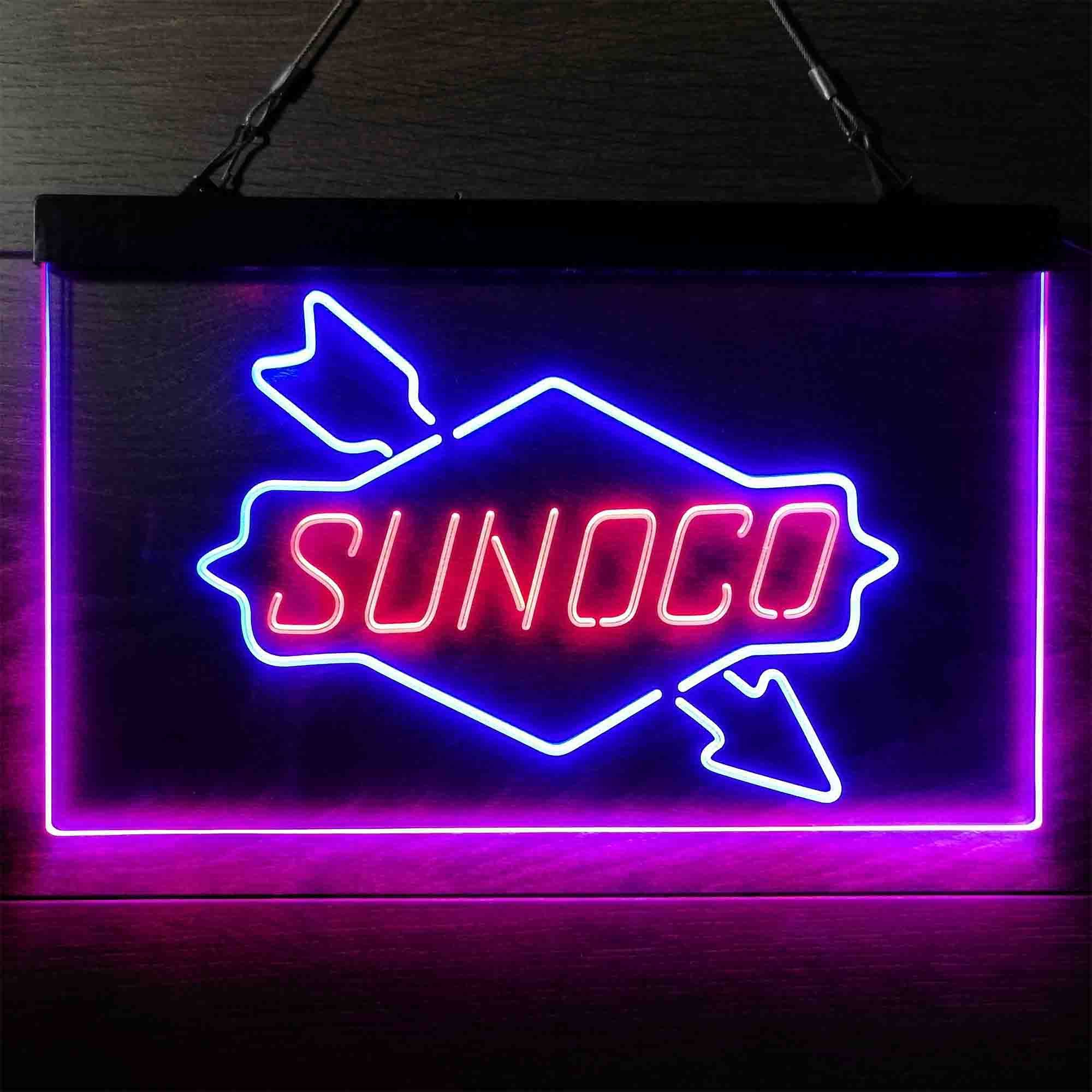 Sunoco Logo Dual LED Neon Light Sign